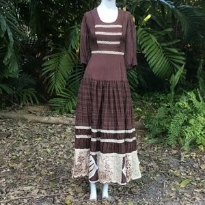 Vintage cotton 50s Mexican Dress